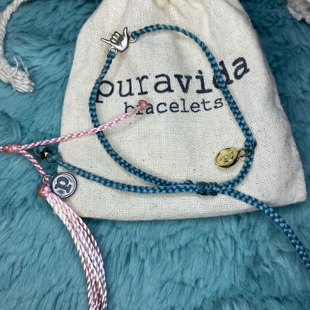Two Puravida bracelets
